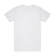 A plain white Block Tubular Tee displayed flat, featuring short sleeves and a round neckline. It has a logo on the tag.