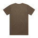 A brown Block Tubular Tee featuring short sleeves and a plain back, with a logo on the label. A brown Block Tubular Tee featuring short sleeves and a plain back, with a logo on the label.