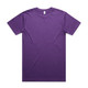 A purple Block Tubular Tee with a plain design and a logo. Suitable for casual wear.