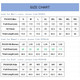 A size chart for men's, women's, and kids' polo shirts, displaying measurements for various sizes in a clear format.