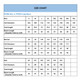 A size chart displaying measurements for unisex, women's, and kids' long sleeve jerseys in various sizes.