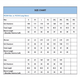A size chart featuring measurements for unisex and kids' long sleeve polos, including chest, total length, and sleeve length.