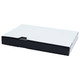 A flat black and white box with a sliding cover. The box is rectangular and has a sleek design. A flat black and white box with a sliding cover. The box is rectangular and has a sleek design.
