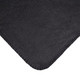 A soft, black Polar Blanket featuring a smooth texture and stitched edges.