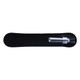 A black and silver plastic pen displayed in a sleek black case. The pen features a simple design.