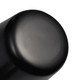 A black base of a mini rechargeable lamp with a smooth, rounded surface and subtle reflections. It has a logo present.