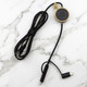 A 120cm black and gold recycled data transfer cable with a micro adaptor and USB connections.