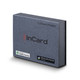 A grey box containing the "Carbon Bluetooth Tracker" product, with a logo and compatibility labels for Apple and Android.