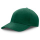 A green premium soft cotton cap with a curved brim and six-panel design. It features a logo on the front.