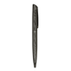 A sleek black metal ball pen with a smooth finish and a clip for easy attachment. It features a minimalist design.