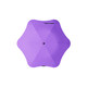 A purple BLUNT Metro Umbrella with a unique octagonal shape and a central button. The umbrella features a branding logo.