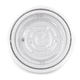 A circular fidget toy in clear plastic featuring a spiral maze design with a small ball inside.