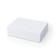 A plain white box with a rectangular shape, featuring a smooth surface and no visible branding.