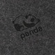 A grey felt file folder with a black panda logo and the word "promo" underneath.