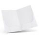 A white A4 presentation folder featuring twin pockets for document storage and organisation.
