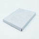 A white rectangular box with a flat lid, featuring a clean, minimalist design.