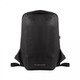 A black ECO NOVA computer backpack with adjustable straps and a logo on the front.