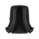 A black ECO NOVA computer backpack featuring padded shoulder straps and a textured back panel.