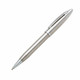 A metal pen in a sleek silver finish, featuring a glossy clip and subtle branding.