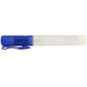 A clear 10ml sanitiser spray bottle with a blue lid and clip. It features a simple design and contains clear liquid.