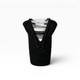 A black pouch with a zip, designed to hold a drink bottle securely. Features a logo on the front.
