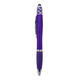 A purple Spinner Fidget Pen with a stylus tip, featuring a decorative design and a silver accent.