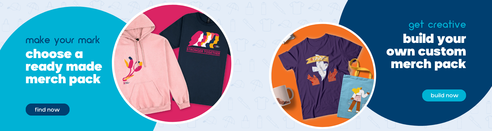 build your own merch pack