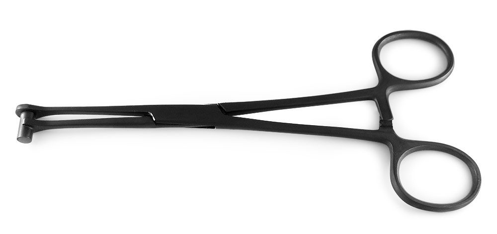 Tragus Bucket Forceps Black 6 inch Piercing Tool - Scrap Metal 23