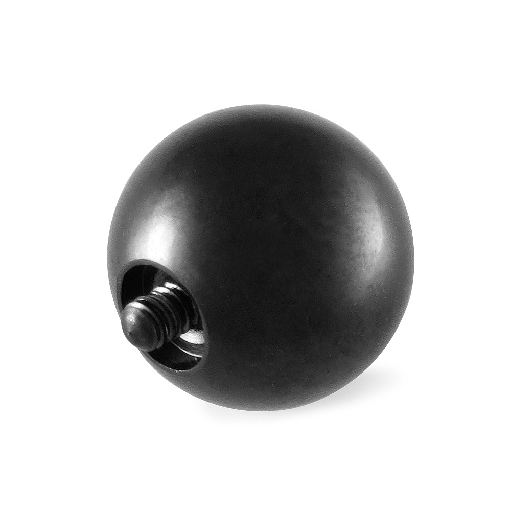 316L Surgical Steel Black Replacement Ball 8g Internal Bar 2 pcs