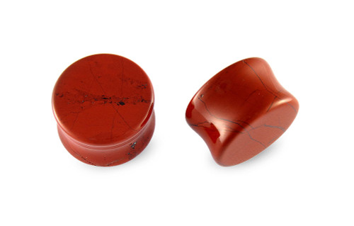 Pair Jasper Stone Plugs