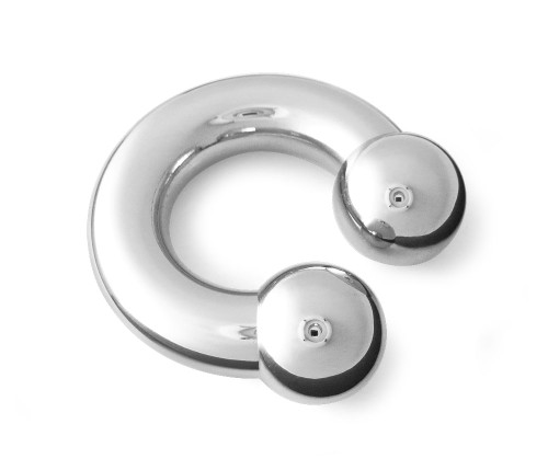 4-Pack 8G Horseshoe Circular Barbells – 19mm, 316L Surgical Steel, Silver, BodyJewelryOnline