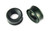 Pair Green Goldstone Glass Tunnels