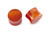 Pair Red Agate Stone Plugs