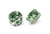 Pair Green Marble Stone Plugs