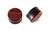 Pair Red Tiger Eye Stone Plugs