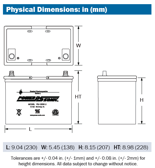 Powersonic PS-12550U