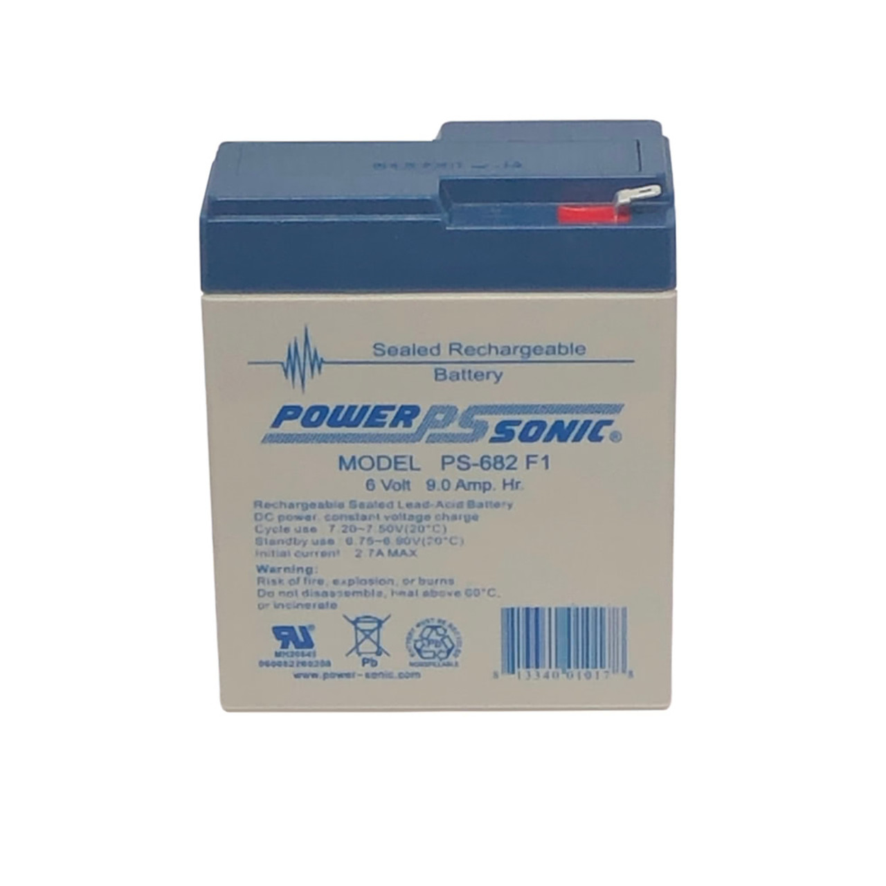 Kung Long WP7-6A Battery Replacement also fits: WP9-6A