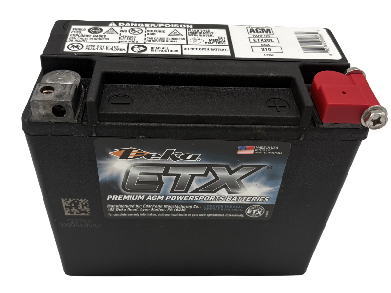 Harley-Davidson 65989-97C Battery Replacement, 12-Volt EXT20L