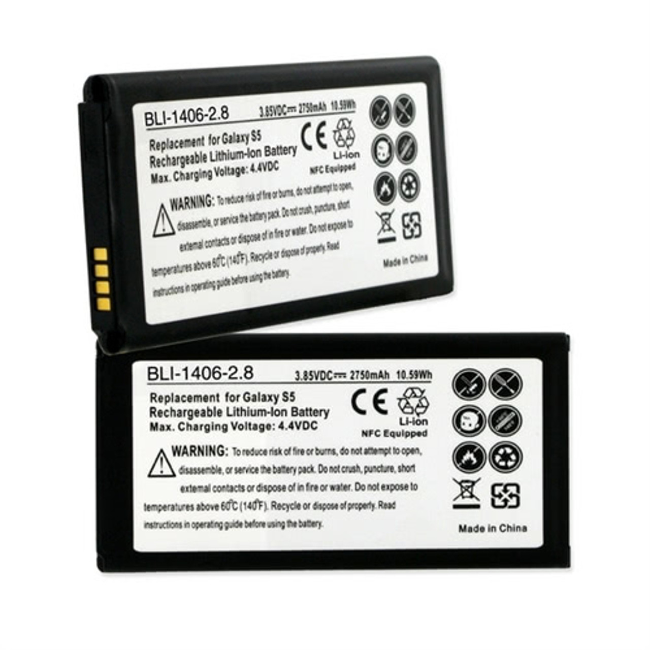 Samsung Galaxy S5 Battery also fits SM-G900V, SM-G900R7, SM-G900T
