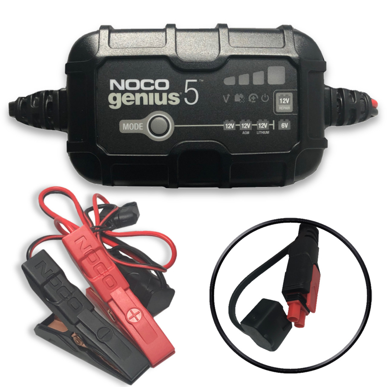 NOCO Genius 5 Charger - No Lift Install System