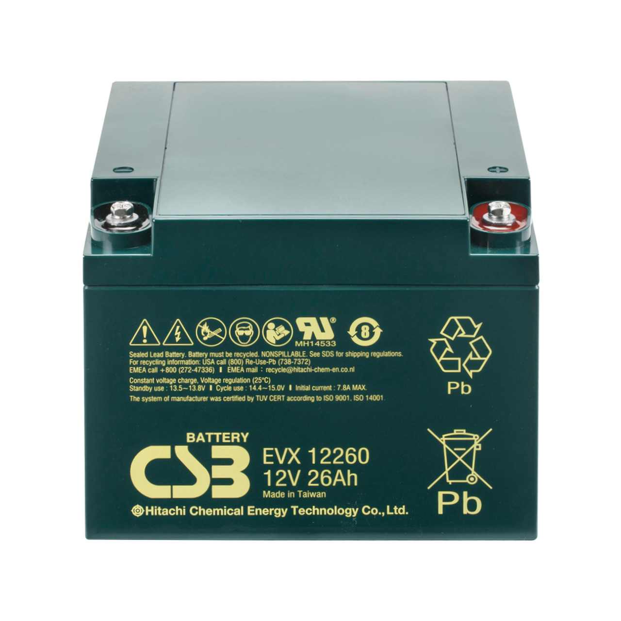 CSB EVX12300 12V 30Ah Deep Cycle AGM Battery