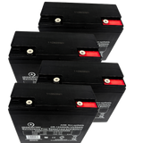 ZVGREEN BSH Red Electric 4-Wheel Mobility Scooter Battery Replacement Kit