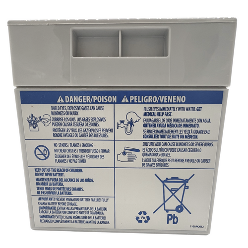 Power Wheels 12 v Grey Battery: 00801-0930