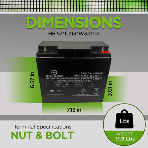 LightAlarm 8700018 Battery