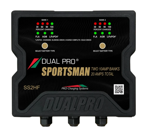Dual Pro Sportsman SS2HF 2 bank marine battery charger