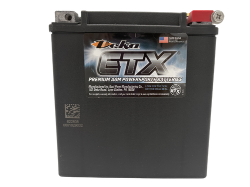 Deka ETX30L AGM Battery - 400 CCA Motorcycle ATV 12V
