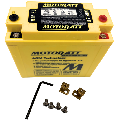 Gilera GFR Kick-Start 125CC Battery | 12V 90CCA AGM | MB5.5U