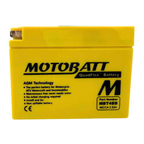 Motobatt 12V 2AH Battery | 40CCA AGM | MBT4BB