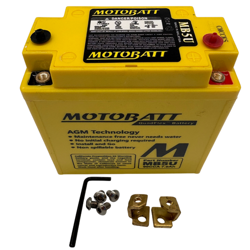 Motobatt 12V 7AH Battery | 90CCA AGM | MB5U