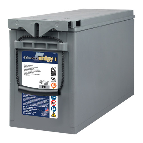 Deka Unigy I 12AVR145ET 12V 145Ah front access AGM telecom battery with rope handles